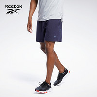 Reebok锐步 运动健身LM Dreamblend Cotton Shor莱美男子短裤五分裤 GN5950_藏蓝色 A/XL