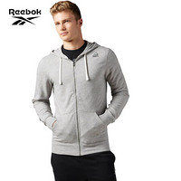 Reebok锐步 运动健身TE FT FZ HOODIE男子连帽卫衣 BK5064_灰色 M