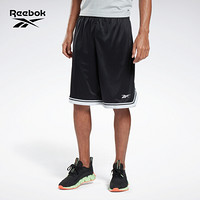 Reebok锐步 运动健身WOR MESH SHORT男子运动短裤 GP5294_黑色 A/2XL