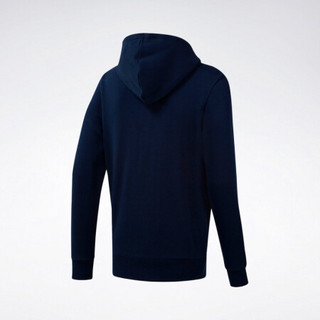 Reebok锐步 运动经典CL F FULL ZIP HOODIE男子连帽卫衣 DT8128_藏蓝色 S