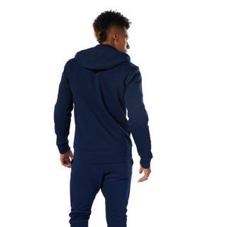 Reebok锐步 运动经典CL F FULL ZIP HOODIE男子连帽卫衣 DT8128_藏蓝色 S