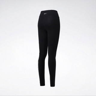 Reebok锐步 运动健身TE Linear Logo Legging女子紧身裤 FT8870_黑色 S