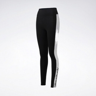 Reebok锐步 运动健身TE Linear Logo Legging女子紧身裤 FT8870_黑色 S