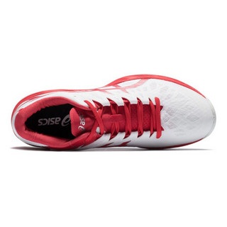 ASICS亚瑟士 中性排球鞋 轻量运动鞋V-SWIFT FF 2 白色/红色 38