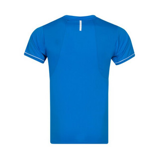 ASICS 亚瑟士男士速干T恤 排球运动短袖衫透气男 蓝色 S