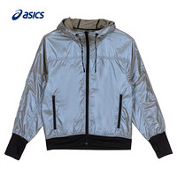 ASICS/亚瑟士 女式珠光涂层运动梭织夹克 2032B441-700 银灰蓝色 XL