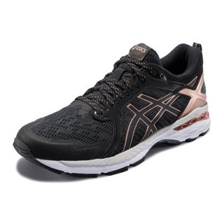 ASICS/亚瑟士 女士跑鞋缓震透气运动鞋   GT-MOTOR 1012A808 黑色/金色 37.5