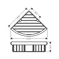 汉斯格雅 罗格斯系列 41710007 角篮置物架