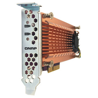 QNAP威联通NAS配件 QM2-2P-244A M.2 PCIe SSD扩充卡