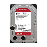 Western Digital 西部数据 红盘系列 3.5英寸 NAS硬盘 3TB（SMR、5400rpm、256MB）WD30EFAX