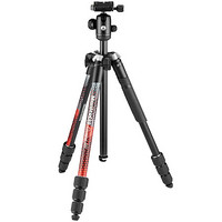 Manfrotto 曼富图 MKELMII4RD-BH 反折叠式铝合金相机脚架 红色