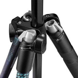 Manfrotto 曼富图 MKELMII4BL-BH 反折铝合金三脚架 蓝色