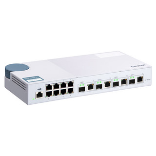 QNAP 威联通 交换机 QSW-M408-4C 链路聚合 vlan 网管交换机