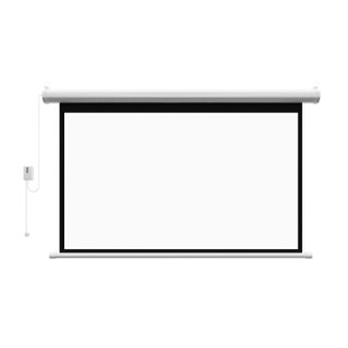 投影幕布家用高清电动屏幕100寸1寸电影背景墙壁挂激光电视投影布幕贴墙式极米坚果小米抗光硬屏投影150寸4 3电动送遥控金属 报价价格评测