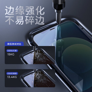 邦克仕(Benks)适用于苹果12/12Pro钢化膜 iPhone12/12Pro全屏手机膜 防爆玻璃保护贴膜 高清膜