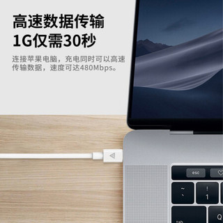 爱否3号线CtoC数据线Type-C充电线苹果PD/QC快充FCP华为小米手机通用快充线1米 3号线CtoC 白色
