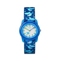 天美时(TIMEX)儿童数字手表 简约卡通 男孩款防水石英表 TW7C13500 蓝色鲸鱼