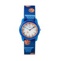 天美时(TIMEX)儿童数字手表 简约卡通 男孩款防水石英表 TW7C13500 蓝色篮球