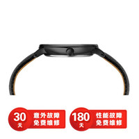 天美时(TIMEX)石英皮革封边手表 男士时尚大方手表 41mm