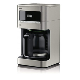 博朗（Braun）KF7070 滴滤式玻璃咖啡机 定时功能 不锈钢 1000W 黑色