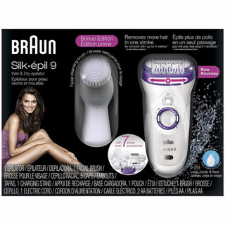 博朗（Braun）Silk-épil 9 电动女性脱毛器 干湿两用 可充电 SE9 579  9579
