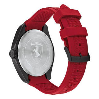 Ferrari法拉利Speedracer系列红色硅胶男士运动手表50米防水44mm Red No Size