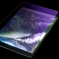 毕亚兹 苹果ipad10.2钢化膜 2020新款8/7代平板通用10.2英寸 3倍增强抗蓝光膜淡化指纹抗划耐磨 PM120-蓝光