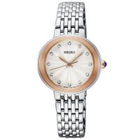 精工(Seiko)女士三针石英腕表水晶表盘时尚简约28.5mm SRZ502 No Color ONE SIZE