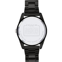 coach蔻驰女士Preston石英机芯防水黑色陶瓷手链手表36mm Black ONE SIZE