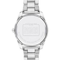 coach蔻驰女士Preston石英机芯防水精致银色不锈钢手链手表36mm Silver ONE SIZE