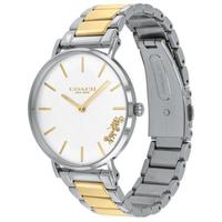 coach蔻驰女士Perry系列防水石英机芯不锈钢手链手表36mm Silver ONE SIZE