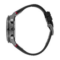 精工（Seiko）男士时尚休闲石英手表 100米防水 尼龙表带 不锈钢表壳  45.2mm Black ONE SIZE