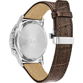 CITIZEN 西铁城 Calendrier男士太阳能石英腕表皮革表带44mm BU2020-29X Brown ONE SIZE