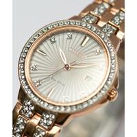 西铁城（CITIZEN）女士三针石英腕表水晶装饰表带表盘时尚28mm EW2348-56A No Color ONE SIZE
