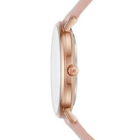 Michael Kors 女士防水石英简约时尚粉色皮革表带手表38mm MK2741 Blush/White 38mm