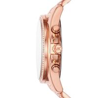 Michael Kors 女士MK6730防水石英玫瑰金水晶密镶不锈钢手链手表45mm Rose Gold ONE SIZE