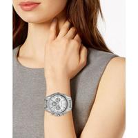 Michael Kors 女士MK6728防水三针石英不锈钢密钉手链手表45mm Silver ONE SIZE