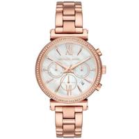 Michael Kors 女士MK6576防水三针石英玫瑰金不锈钢手链手表39mm Rose Gold ONE SIZE