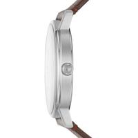 Emporio Armani阿玛尼男士石英腕表罗马数字白色表盘皮革表带简约41mm AR11173 No Color ONE SIZE