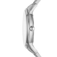 Emporio Armani阿玛尼男士简约三针石英腕表不锈钢表带商务休闲43mm AR11137 Silver ONE SIZE