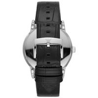Emporio Armani阿玛尼男士石英腕表黑色皮革表带玫贵装饰休闲43mm AR11303 Black ONE SIZE