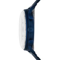 Emporio Armani阿玛尼男士石英计时手表蓝色不锈钢网状表带商务休闲43mm AR11289 Blue ONE SIZE