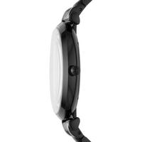 Emporio Armani阿玛尼男士纯黑色不锈钢石英腕表简约休闲精美34mm Black ONE SIZE