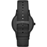 Emporio Armani阿玛尼男士三针石英手表黑色皮革表带珍珠贝母表盘43mm AR11276 Black ONE SIZE