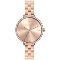 Michael Kors 女士Charley系列防水石英简约玫瑰金不锈钢手链手表39mm Rose Gold ONE SIZE