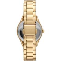 Michael Kors 女士Lauryn系列防水石英金色不锈钢手链手表套装33mm MK4490 Gold ONE SIZE