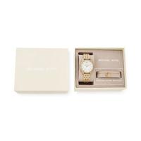 Michael Kors 女士防水石英金色不锈钢手链手表套装36mm MK4492 Gold ONE SIZE