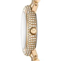 Michael Kors 女士迷你Taryn系列防水石英金色不锈钢手链手表33mm MK4459 Gold ONE SIZE