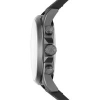 Michael Kors 男士防水三针石英日期显示黑色尼龙硅胶表带手表45mm MK8787 Black ONE SIZE