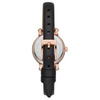 Michael Kors 女士小巧Sofie黑色皮革表带手表26mm MK2849 Black ONE SIZE